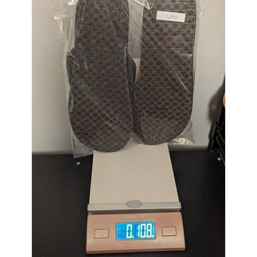 Sonuk Black Yoga Mat Flip Flop Sandals Mens 11